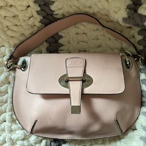 Pink Shoulder Bag Y2K Chain Strap Faux Leather